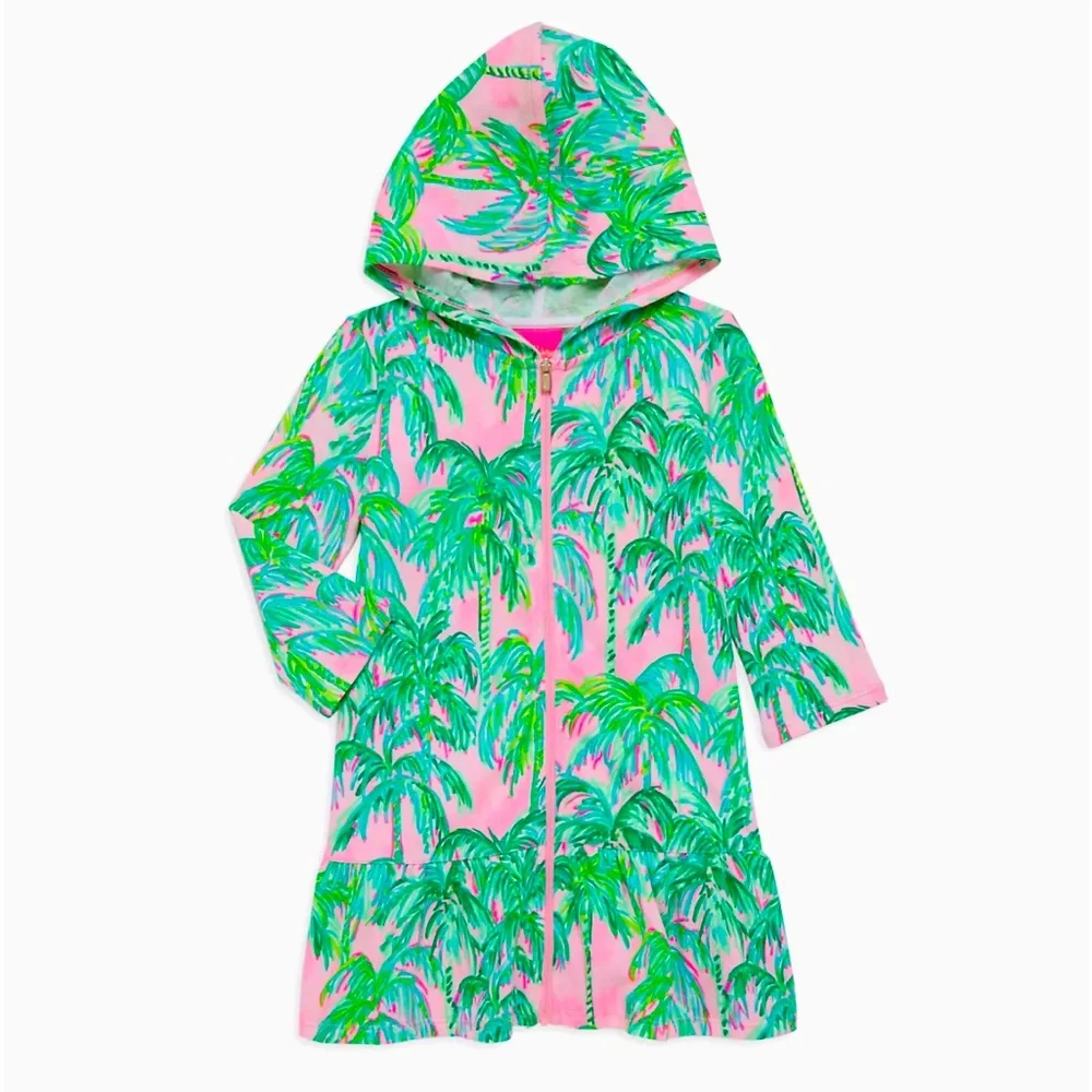 RARE! Lilly Pulitzer Kids Little Girl's and Girl's Zip-Up Coverup